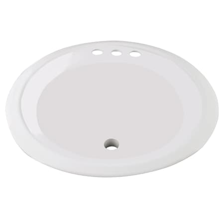 American Built Pro Sink lavatory 1875 in x 1875 in x 7 in Round Shape White Acrylic ABS 1800-2 P1